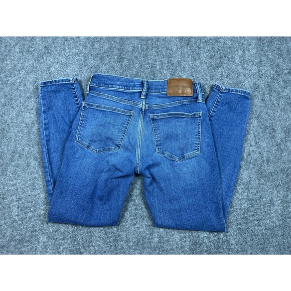 Lucky Brand Jeans Women Blue Denim Skinny Mid Rise Size 4/27A - Picture 9 of 9